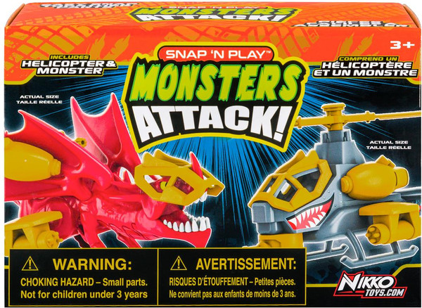 Изображение товара Вертолет игрушечный Nikko Snap'n Play Красный дракон vs серый ветолет / 20301