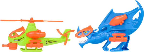 Изображение товара Вертолет игрушечный Nikko Snap'n Play Синий дракон vs зеленый вертолет / 20302