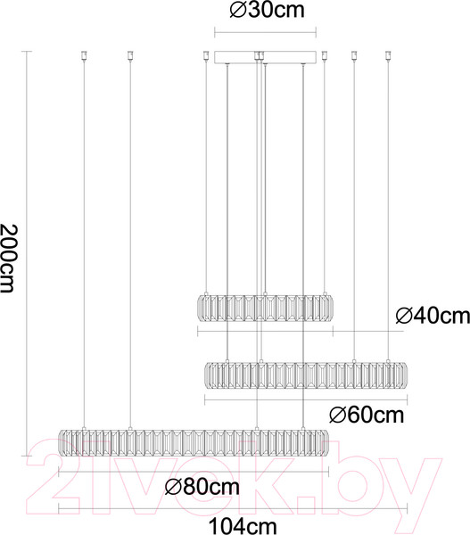 Изображение товара Люстра Divinare Barbara 1137/02 SP-106