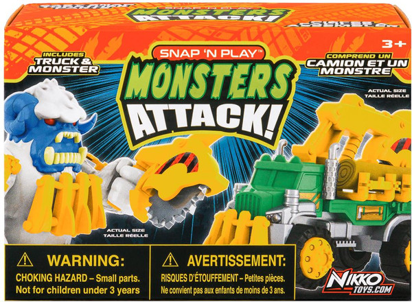 Изображение товара Лесовоз игрушечный Nikko Snap'n Play Белый йети vs зеленый лесовоз / 20303