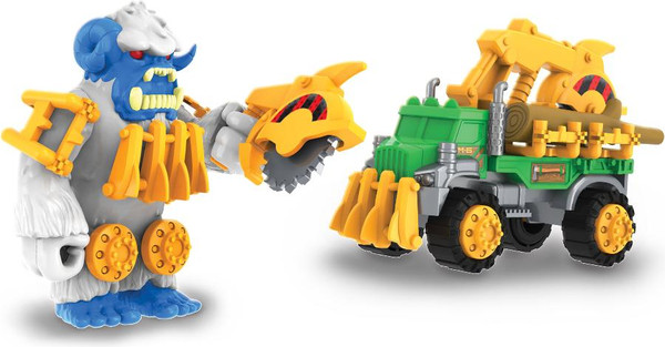 Изображение товара Лесовоз игрушечный Nikko Snap'n Play Белый йети vs зеленый лесовоз / 20303