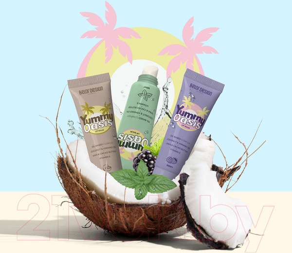 Изображение товара Бальзам для губ Belor Design Yummy Oasis Mint