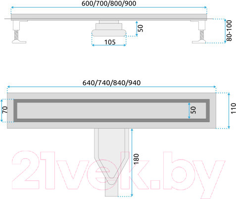 Изображение товара Трап для душа REA Neox Superflow / REA-G2706