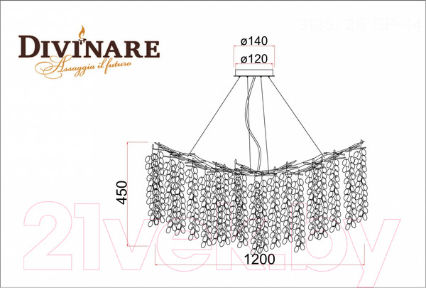 Изображение товара Люстра Divinare Salice 3135/26 SP-14