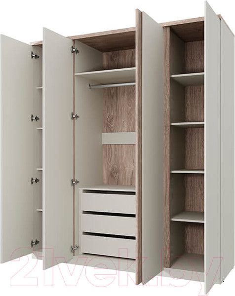 Изображение товара Шкаф Anrex Lima 4DG (персидский жемчуг/мадура)