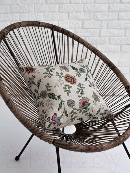 Изображение товара Подушка декоративная Rusdecor Льняная Цветы