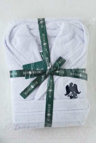 Изображение товара Халат детский Rusdecor Махровый с капюшоном (р.146, белый)