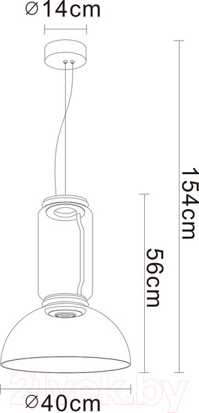 Изображение товара Потолочный светильник Divinare Trumpet 1242/06 SP-18