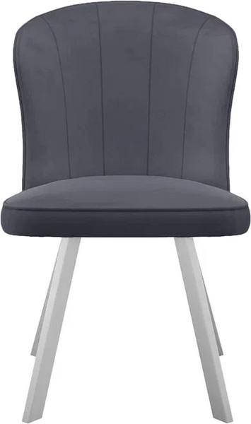 Изображение товара Стул DikLine 219 поворотный (B22 серый/ножки белые)