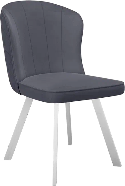 Изображение товара Стул DikLine 219 поворотный (B22 серый/ножки белые)