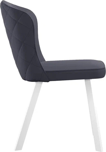 Изображение товара Стул DikLine 219 поворотный (B22 серый/ножки белые)