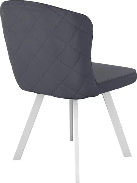 Изображение товара Стул DikLine 219 поворотный (B22 серый/ножки белые)