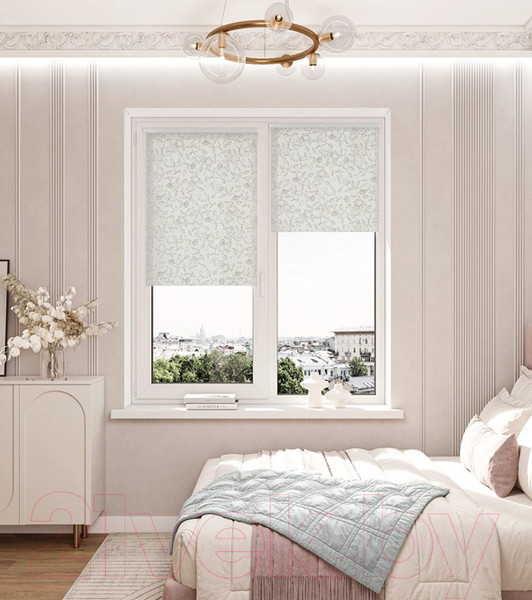 Изображение товара Рулонная штора LEGRAND Леона 52x175 / 58127294 (серебристый)