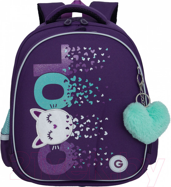 Изображение товара Школьный рюкзак Grizzly RAz-486-4 (фиолетовый)
