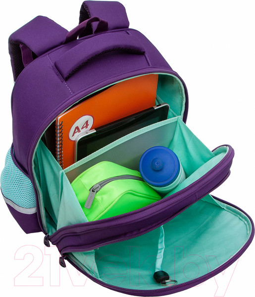 Изображение товара Школьный рюкзак Grizzly RAz-486-4 (фиолетовый)