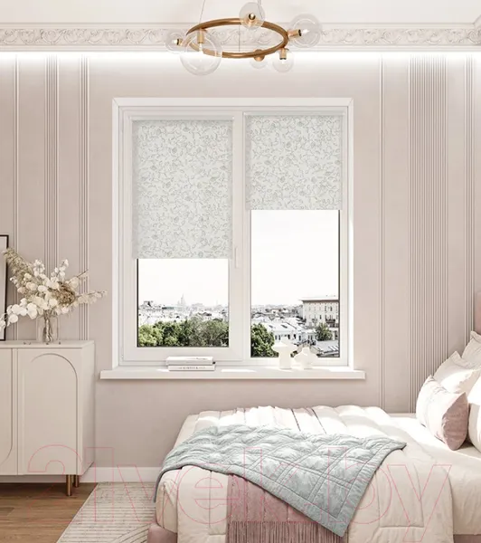 Изображение товара Рулонная штора LEGRAND Леона 80.5x175 / 58127299 (серебристый)