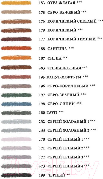 Изображение товара Набор пастельных карандашей Малевичъ GrafArt / 810044 (60цв)