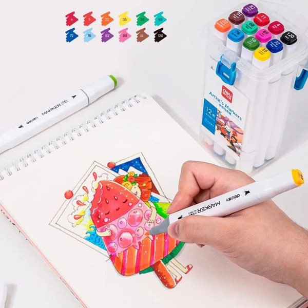 Изображение товара Набор маркеров Deli 70816-12