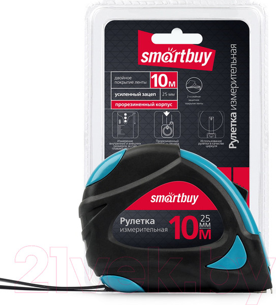 Изображение товара Рулетка SmartBuy SBTMTP1025P2 (10м)