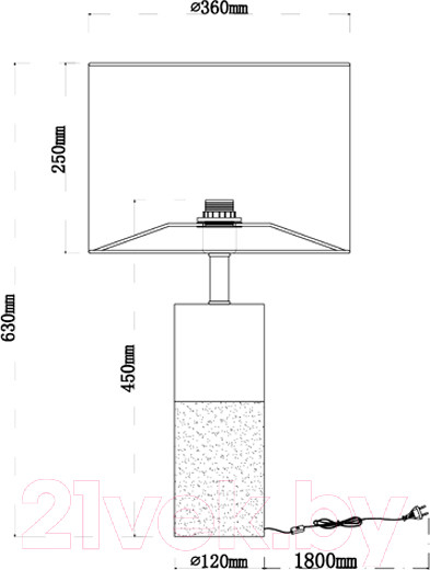 Изображение товара Прикроватная лампа Arte Lamp Tianyi A5054LT-1PB
