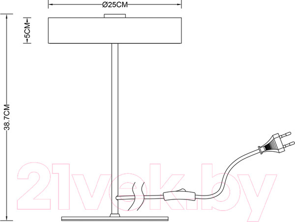 Изображение товара Прикроватная лампа Arte Lamp Elnath A5038LT-3WH