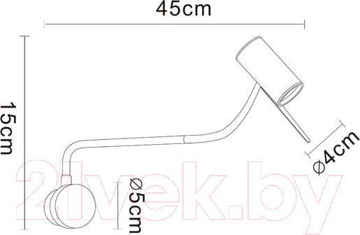 Изображение товара Спот Arte Lamp Sulafat A2423AP-5PB