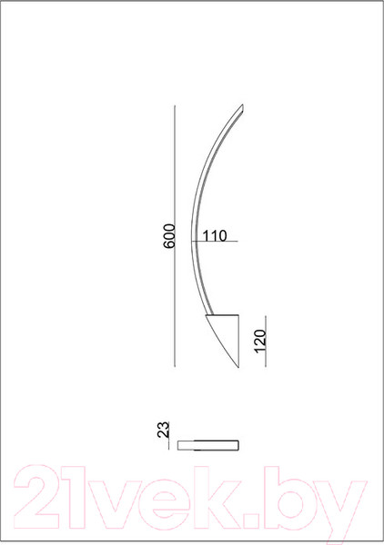 Изображение товара Бра Arte Lamp Missile A2039AP-10BK