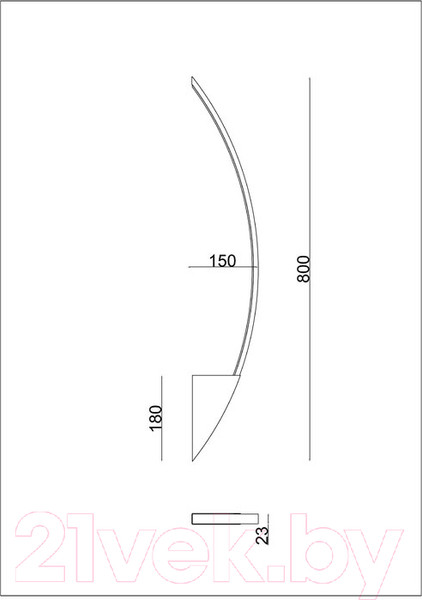 Изображение товара Бра Arte Lamp Missile A2039AP-13BK