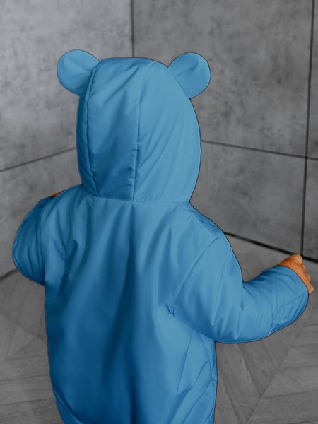 Изображение товара Комбинезон прогулочный детский Amarobaby Spring / AB-OD23-6201N-GO-62  (голубой, р.62)