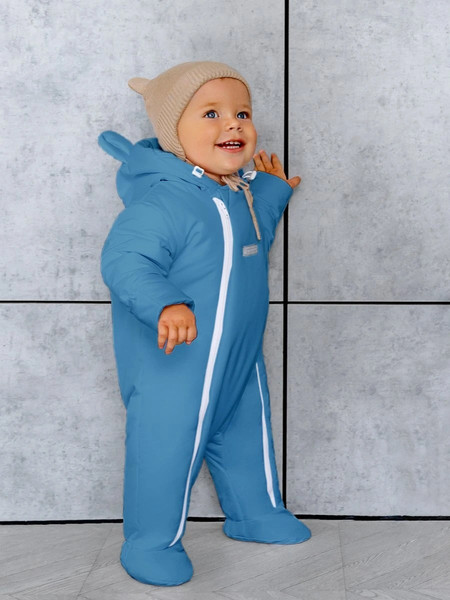 Изображение товара Комбинезон прогулочный детский Amarobaby Spring / AB-OD23-6201N-GO-62  (голубой, р.62)