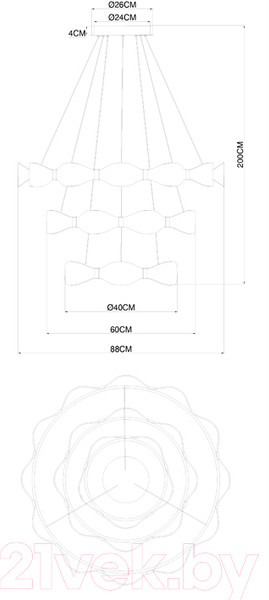 Изображение товара Люстра Arte Lamp Grace A1868SP-3PB