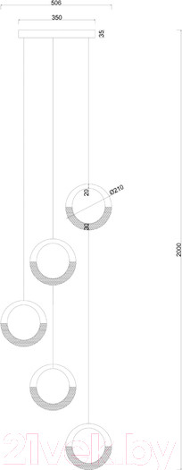 Изображение товара Люстра Arte Lamp Montana A7777SP-5GO