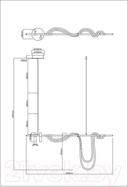 Изображение товара Люстра Arte Lamp Klimt A2850SP-45PB