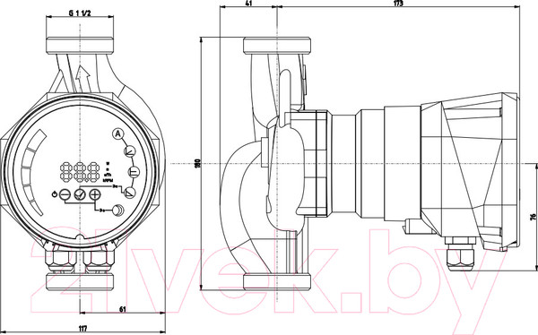 Изображение товара Циркуляционный насос IMP PUMPS NMT Smart II 25/80-180