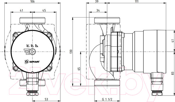 Изображение товара Циркуляционный насос IMP PUMPS NMT Mini 25/80-130