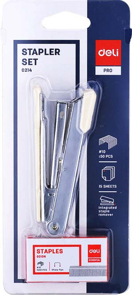 Изображение товара Степлер Deli Pro / 0214 (серый)