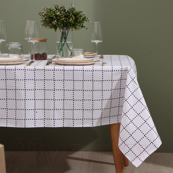 Изображение товара Скатерть Доляна Клетка 137x180 / 9952585
