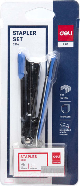 Изображение товара Степлер Deli Pro / 0214 (синий)