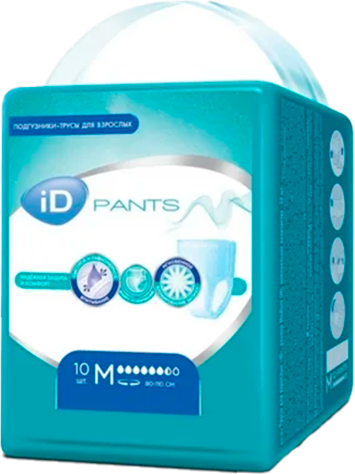 Изображение товара Трусы впитывающие для взрослых ID Pants M (10шт)