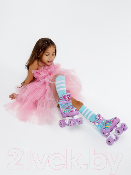 Изображение товара Роликовые коньки Amarobaby Disco / AMARO-35Di-Pu-34  (фиолетовый, р. 34-37)