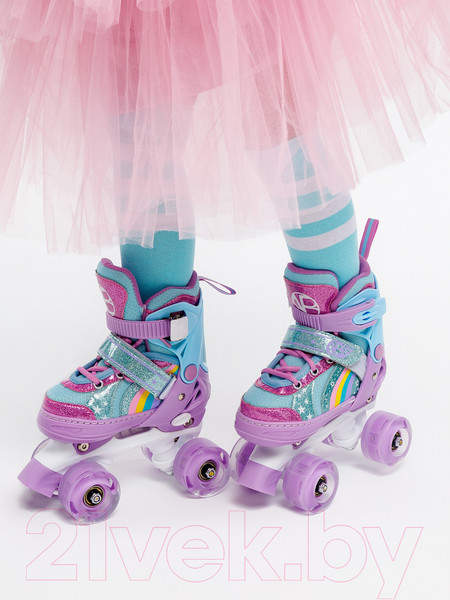 Изображение товара Роликовые коньки Amarobaby Disco / AMARO-35Di-Pu-34  (фиолетовый, р. 34-37)