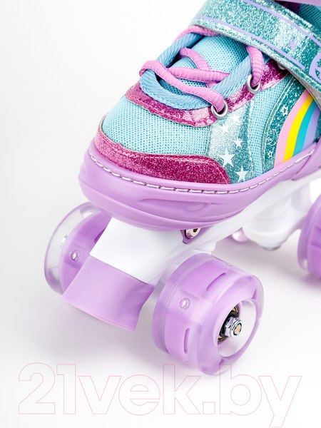 Изображение товара Роликовые коньки Amarobaby Disco / AMARO-35Di-Pu-34  (фиолетовый, р. 34-37)