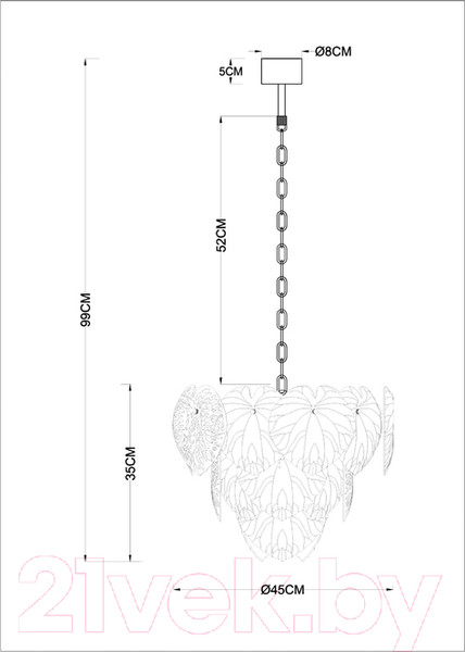 Изображение товара Люстра Arte Lamp Karpi A4078LM-6GO