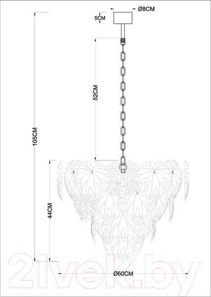 Изображение товара Люстра Arte Lamp Kapri A4078LM-12GO