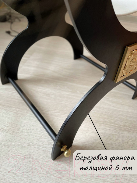 Изображение товара Подставка для сумки ОМурМебель Лакшери №2 (белый)