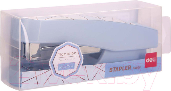Изображение товара Степлер Deli Macaron / 0402F (голубой)