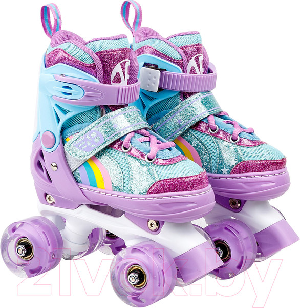 Изображение товара Роликовые коньки Amarobaby Disco / AMARO-35Di-Pu-34  (фиолетовый, р. 34-37)