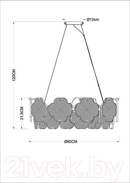 Изображение товара Люстра Arte Lamp Mallika A4077SP-7GO