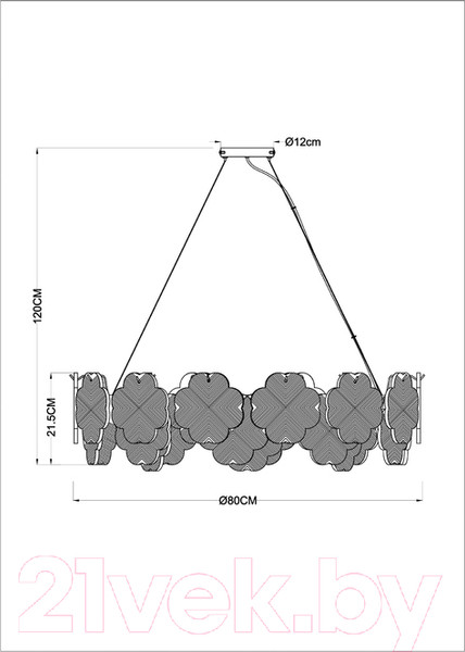 Изображение товара Люстра Arte Lamp Mallika A4077SP-10GO