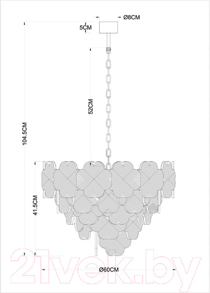 Изображение товара Люстра Arte Lamp Mallika A4077LM-10GO